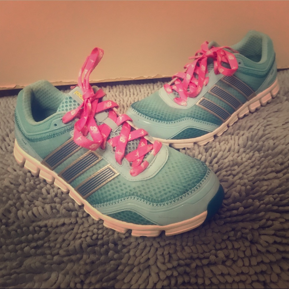 Ladies Turquoise Adidas sneaker